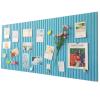 XIUCAI Kids Self Adhesive Felt Activity Board, Student Interactive Learning Tools, Wall Decor for Classroom School Nursery Playroom DIY Art Display, with Safety Pins,Light Blue,120 * 180cm view 1