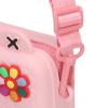 Mbeysaq Kids EVA Camera Sling Bag with DIY Cartoon Decor, Red, Shockproof Shoulder Bag for Kids, Gift for Boys & Girls (Pink) view 3