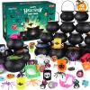 AuroTops Halloween Party Favors,72 Pack Prefilled Small Plastic Witch Cauldron Toys in Bulk Halloween Prizes Miniatures for Kids Trick or Treat Toys for Kids Gifts Halloween Goodie Bags Stuffers view 1