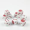 10 Piece D6 dice 16mm Acrylic Dice Set Polyhedral Dice Game Dice for RPG MTG DND Dice Table Games (Red-2) view 1