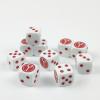 10 Piece D6 dice 16mm Acrylic Dice Set Polyhedral Dice Game Dice for RPG MTG DND Dice Table Games (Red-2) view 3
