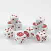 10 Piece D6 dice 16mm Acrylic Dice Set Polyhedral Dice Game Dice for RPG MTG DND Dice Table Games (Red-2) view 4