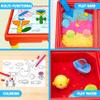 Carolart Sensory Table with Sands, Sand & Water Play Table for KidsIndoor and Outdoor Activity Table, Sensory Bin Toys for Toddlers 3 4 5 6 717x11.5x10.2 Inches view 2
