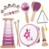 BUYGER Baby Musical Instruments with Xylophone, Wooden Percussion Instruments Sets with Storage Bag, Montessori Educational Gifts for 1 2 3 Years Old Boys Girls Kids Toddlers view 1