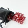10 Piece D6 dice 16mm Acrylic Dice Set Polyhedral Dice Game Dice for RPG MTG DND Dice Table Games (Red-1) view 2