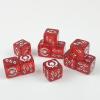 10 Piece D6 dice 16mm Acrylic Dice Set Polyhedral Dice Game Dice for RPG MTG DND Dice Table Games (Red-1) view 4