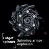 EDC Restless Decompression fingertip Open Armor Gyroscope Adult Rotating Metal Toy Office Leisure Desktop Gyroscope Gift Rotating Metal Toy (3 Pcs) view 4