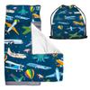 Cute Toddler Nap Mat with Pillow & BlanketSoft Rolled Napping Mats for Boys and Girls, Warm Kids Sleeping Bag Lightweight Slumber Bags for Daycare Preschool Travel (Airplane) view 1
