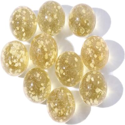 Bwexxt 10Pcs Gold Marbles Glow in The Dark Marbles,Glass Ball Luminous Glass Ball Runs,DIY Projects and Home Decoration Dice and Sports and Outdoor Play (12mm/0.47in)