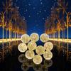 Bwexxt 10Pcs Gold Marbles Glow in The Dark Marbles,Glass Ball Luminous Glass Ball Runs,DIY Projects and Home Decoration Dice and Sports and Outdoor Play (12mm/0.47in) view 4