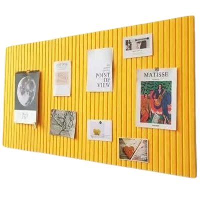 XIUCAI Kids Self Adhesive Felt Activity Board, Student Interactive Learning Tools, Wall Decor for Classroom School Nursery Playroom DIY Art Display, with Safety Pins,Yellow,120 * 180cm