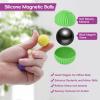 4-Pack Silicone Magnetic Balls Fidget Toys for Adults,Teens, Stress Relief Sensory Toys for ADHD Autism Anxiety,Fun Textures Sensory Adult fidgets Toys,Quiet Executive Desk Fidget Magnets for Office view 2