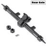1/24th Aluminum Front Middle Rear Axles +4mm Extended with Steering Links Upgrade for AXIAL SCX24 Gladiator Deadbolt Bronco JLU C10 view 4