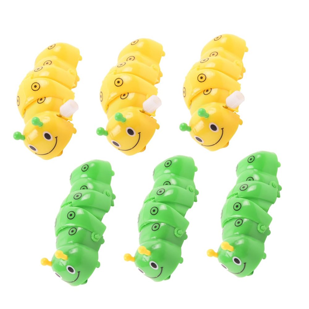 KICHOUSE 6Pcs Caterpillar Wind Up for Fun Educational Playthings Present for Engaging Clockwork Action for Playdates and Parties