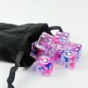 10 Piece D6 dice 16mm Acrylic Dice Set Polyhedral Dice Game Dice for RPG MTG DND Dice Table Games (Pink-2) view 2
