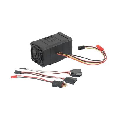 YRhXAF RC Car Two-Channel Sound Simulator 10 Sound Effect Speakers Linkage Engine Sound Group Compatible with 1/10 RC Crawler SCX10 TRX4 D90(Double Channel)