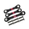 Adjustable Steering Tie Link Pull Rod Linkage Compatible with TT-02/TT02T 1/10 RC Car Replacement RC Car Upgrades Parts Accessories(Red) view 1