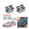 Adjustable Steering Tie Link Pull Rod Linkage Compatible with TT-02/TT02T 1/10 RC Car Replacement RC Car Upgrades Parts Accessories(Red) view 2