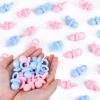 36 PCS Plastic Pacifiers for Baby Shower Game Girl, 1.75 Inch Cute Baby Shower Pacifiers for Decoration DIY, Gender Reveal Table Scatter, Pacifier Hunt Games, Party Favors(Pink&Blue) view 1