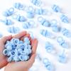 36 PCS Plastic Pacifiers for Baby Shower Game Boy, 1.75 Inch Cute Baby Shower Pacifiers for Decoration DIY, Gender Reveal Table Scatter, Pacifier Hunt Games, Party Favors(Blue) view 1