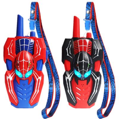 Walkie Talkies for Kids Long Range, Kids Walkie Talkies 2 Pack, Spider Toys for Boys 3-4 4-6 6-8 Outdoor Camping 2 Way Radio Toy, Birthday Toys for Ages 3-4 5-7 8-13