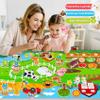 Farm Animals Felt Story Board Set, 3.5Ft 38Pcs Interactive Storytelling Busy Board Toys for 2 Year Old Boy Girl, Animal Farm Barnyard Preschool Learning Activities Toddler Toys for Ages 2-4 Gifts view 3