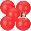 Yunsailing 5 Pack 18 Inch Large Bouncy Balls Giant Inflatable Red Playground Balls with Hand Air Pump for Outdoor Indoor Activity Beach Park Backyard Game Supplies view 1