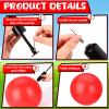 Yunsailing 5 Pack 18 Inch Large Bouncy Balls Giant Inflatable Red Playground Balls with Hand Air Pump for Outdoor Indoor Activity Beach Park Backyard Game Supplies view 3
