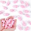 36 PCS Plastic Pacifiers for Baby Shower Game Girl, 1.75 Inch Cute Baby Shower Pacifiers for Decoration DIY, Gender Reveal Table Scatter, Pacifier Hunt Games, Party Favors(Pink) view 1