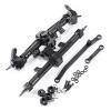 1/24th Aluminum Front Axles +4mm Extended with Steering Links Upgrade for AXIAL SCX24 Gladiator Deadbolt Bronco JLU C10 view 3