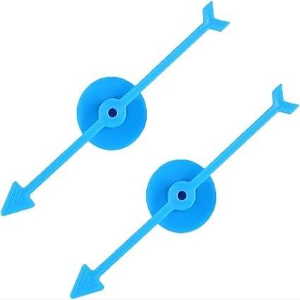 Kryoflare 2Pcs Spinner Game Set, Plastic Arrow Board with Base, Classroom Reward System and Family Game Accessories (Blue)