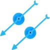 Kryoflare 2Pcs Spinner Game Set, Plastic Arrow Board with Base, Classroom Reward System and Family Game Accessories (Blue) view 1