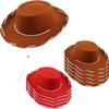 8 Pack Kids Cowboy Hats Felt Cowboy Costume Hat Western Cowgirl Hat for Boys Girls Halloween Birthday Party Accessories (Color Set 4) view 1