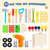 Innotoys Kids Tool Set with Drill, Montessori Toys for 2 3 4 5 6 Years, Toddler Toys Easter Basket Stuffers, 41 Pcs Wooden STEM Construction Learning Pretend Play Games, Birthday Gift for Boys Girls view 2