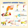 Innotoys Kids Tool Set with Drill, Montessori Toys for 2 3 4 5 6 Years, Toddler Toys Easter Basket Stuffers, 41 Pcs Wooden STEM Construction Learning Pretend Play Games, Birthday Gift for Boys Girls view 4