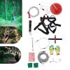 160 Ft Zip Line Kit for Kids and Adult, Zipline Kits with Stainless Steel Spring Brake, Outdoor Slack Line for Backyard, Parks, Camping, Playgrounds, Loading Capacity 150kg/330lbs view 1