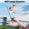 160 Ft Zip Line Kit for Kids and Adult, Zipline Kits with Stainless Steel Spring Brake, Outdoor Slack Line for Backyard, Parks, Camping, Playgrounds, Loading Capacity 150kg/330lbs view 2