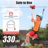 160 Ft Zip Line Kit for Kids and Adult, Zipline Kits with Stainless Steel Spring Brake, Outdoor Slack Line for Backyard, Parks, Camping, Playgrounds, Loading Capacity 150kg/330lbs view 3