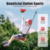 160 Ft Zip Line Kit for Kids and Adult, Zipline Kits with Stainless Steel Spring Brake, Outdoor Slack Line for Backyard, Parks, Camping, Playgrounds, Loading Capacity 150kg/330lbs view 4