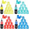 LUMINFLY Speed Stacking Cups Set of 48, Plastic Challenge Cups, Family Game for Youth and Adults, Red, Blue, Green, Yellow view 1