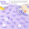 36 PCS Plastic Pacifiers for Baby Shower Game Girl, 1.75 Inch Cute Baby Shower Pacifiers for Decoration DIY, Gender Reveal Table Scatter, Pacifier Hunt Games, Party Favors(Purple) view 4