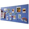 XIUCAI Kids Self Adhesive Felt Activity Board, Student Interactive Learning Tools, Wall Decor for Classroom School Nursery Playroom DIY Art Display, with Safety Pins,Deep Blue,40 * 60cm view 1