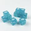 10 Piece D6 dice 16mm Acrylic Dice Set Polyhedral Dice Game Dice for RPG MTG DND Dice Table Games (Blue-1) view 4
