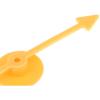 Kryoflare 2Pcs Spinner Game Set, Plastic Arrow Board Games with Suction Cup, School Party and Family Game Accessories 4 InchesSmall Lightweight Arrows(Yellow) view 2