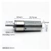 PPOZYLPC 16GA-050 16mm Full Metal Gearbox Gear Electronic Starter DC 3V 5V 6V 7.4V 130RPM Slow Speed Gear Reduction Electronic Starter DIY Robot Smart Car view 2