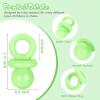 24 Pcs Baby Shower Pacifiers, 1.75 Inch Plastic Pacifiers for Baby Shower Game Boy Girl, Bulk Pacifier for DIY Decoration, Gender Reveal Table Scatter, Hunt Game Props, Party Favors(Green) view 3