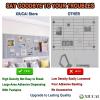 XIUCAI Kids Self Adhesive Felt Activity Board, Student Interactive Learning Tools, Wall Decor for Classroom School Nursery Playroom DIY Art Display, with Safety Pins,White Gray,120 * 120cm view 3
