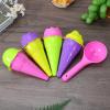 Toyvian Reusable Ice Cream Cone Molds for Kids 4.4 Inch Mini Plastic Cone Makers Portable Ice Cream Making Kit for Home Travel Beach Toys view 2