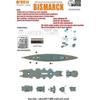 MRY-SFW W70014 1/700 German Navy Battleship Bismarck (Equipped with Lihua 05098) view 3