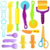 AWNOGKUE Playdough Tools Set, 18 Pcs Play Dough Sets for Kids Ages 4-8, Creative Play Dough Accessories with Clay Cutters, Roller, Molds, Safety Scissors, Educational Toys for Boys Girls view 1